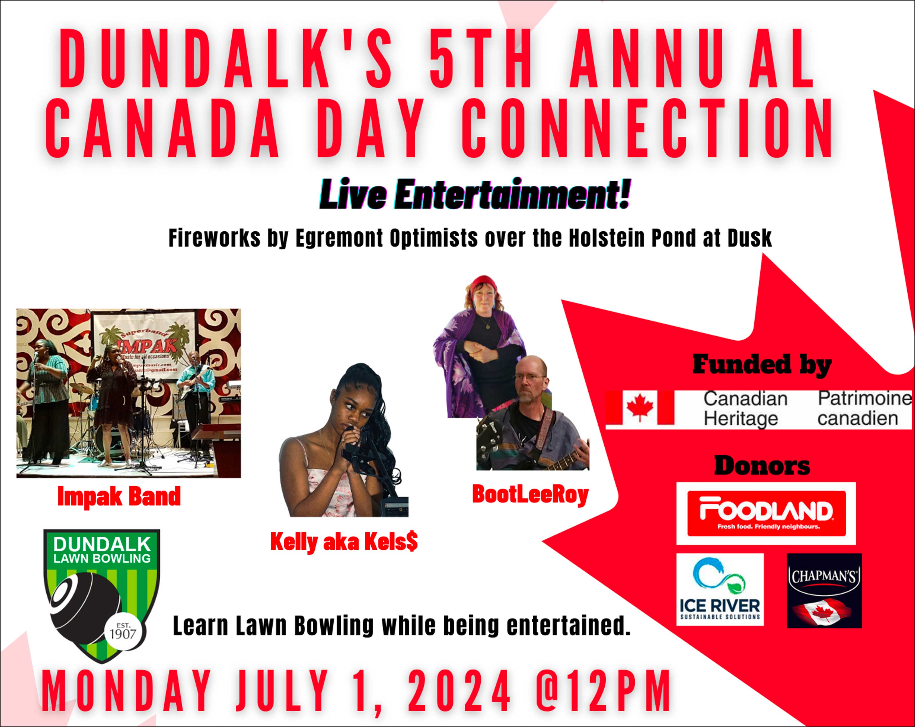 Dundalk's 5th Annual Canada Day Connection flyer