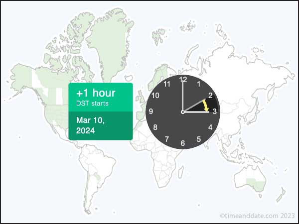 Daylight Savings Time March 10, 2024