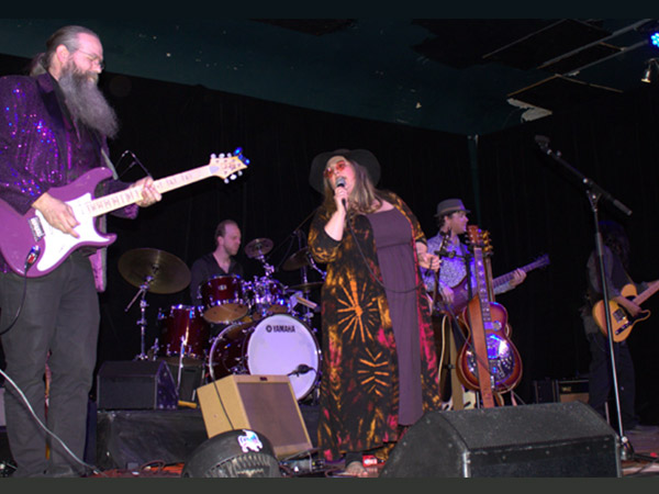 Mackenzie Blues Band on stage.