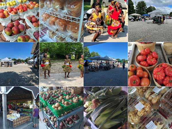 A collage of pictures from the Flesherton and District Farmers' Market