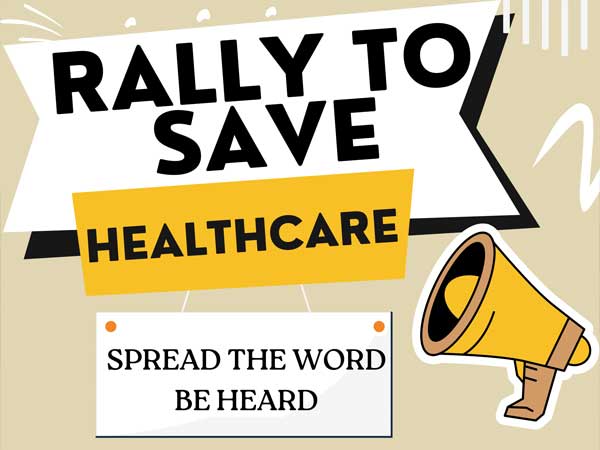 Health Care Rally sign