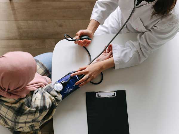 Patient receiving cancer treatment