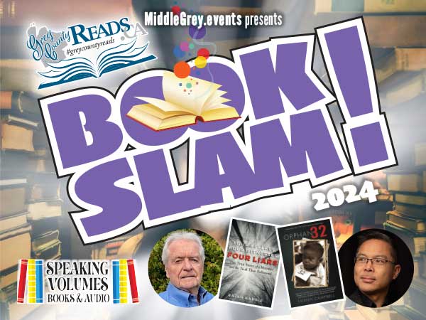 Grey County Reads Book Slam poster