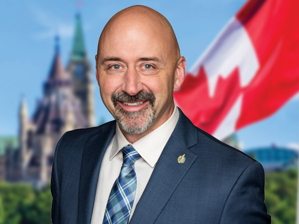 Alex Ruff in the Canadian House of Commons.