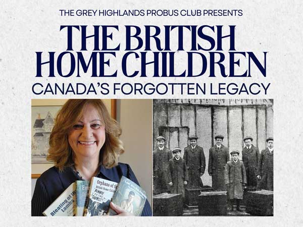 The British Home Children event poster.