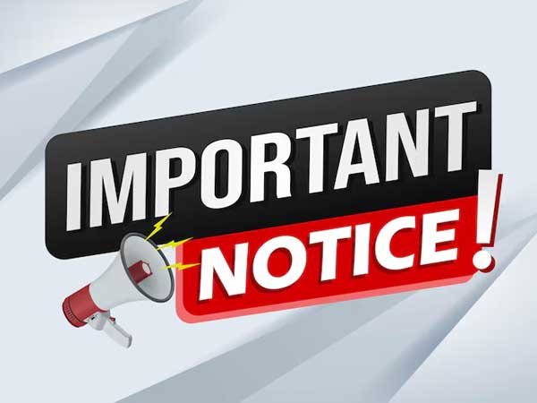 Important Notice graphic