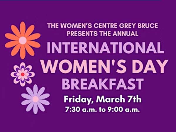 International Women's Day Breakfast, Friday, March 7th