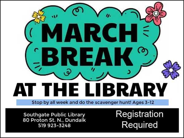 March Break at the Southgate Library