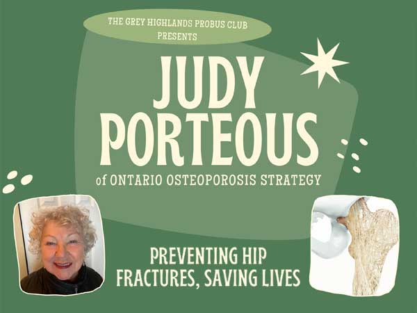 Judy Porteous presentation event poster