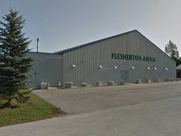 Flesherton Arena exterior photo.