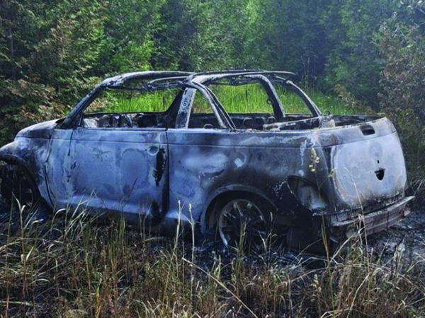 Burned out pt cruiser
