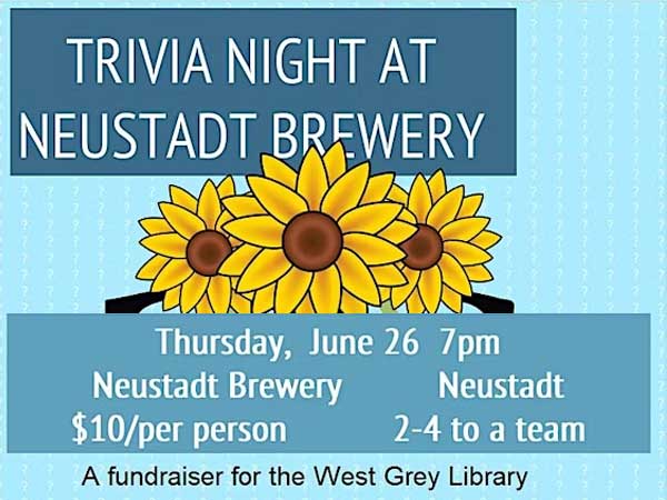 Trivia Night at Neustadt Brewery poster