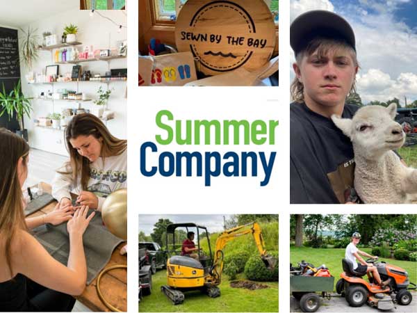 Summer Company collage of student entrepreneurs