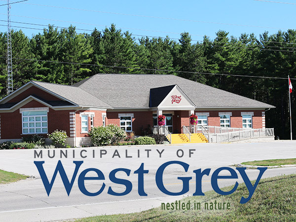 West Grey logo and building.