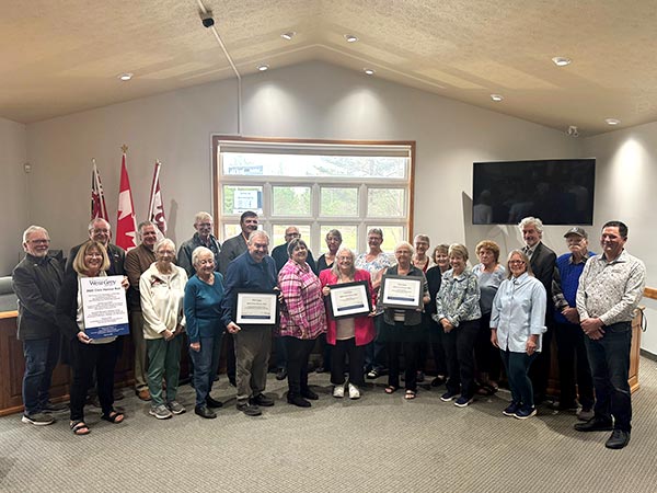 Group of volunteers with West Grey Council