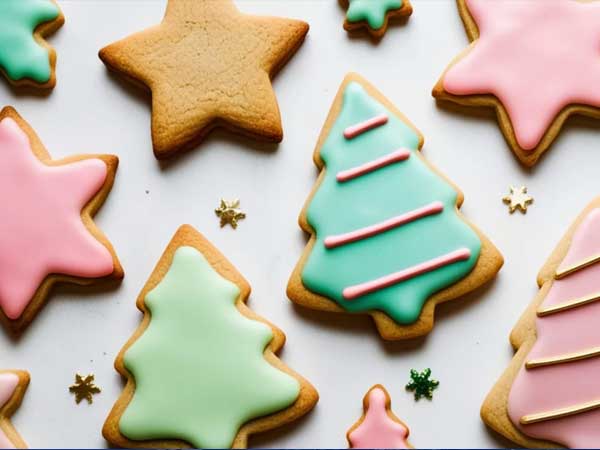 Colourful Christmas cookies