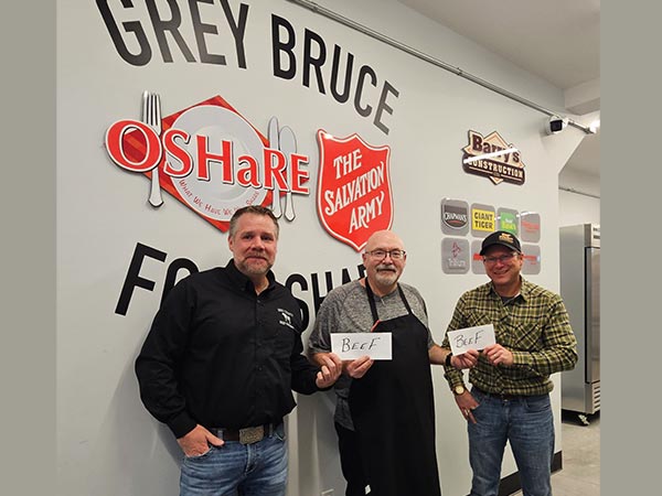 Grey Bruce beef farmers donate