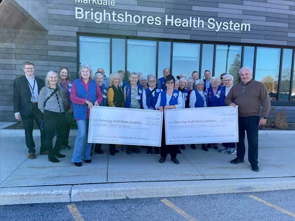 Centre Grey Hospital Foundation cheque presentation