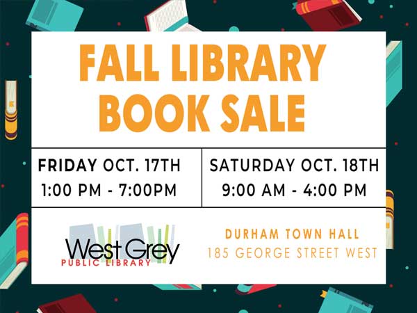 West Grey Library Fall Book Sale - 2025