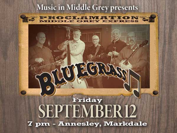 Granite Hill Bluegrass September 12 poster