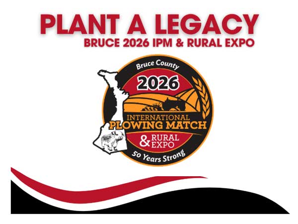 ruce County 2026 International Plowing Match and Rural Expo - Plant a Legacy graphic
