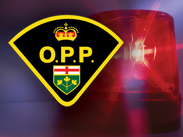 OPP logo and red emergency light.