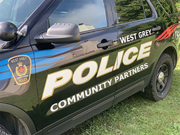 West Grey Police vehicle.