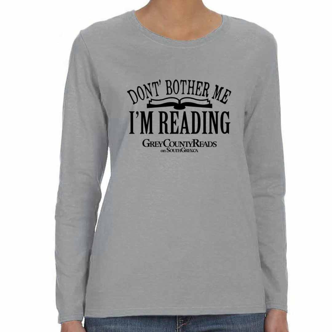 Grey County Reads, Women's Long Sleeved T-shirt