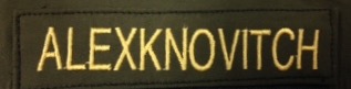 X021 Fabric Name Tapes (Velcro attachment)