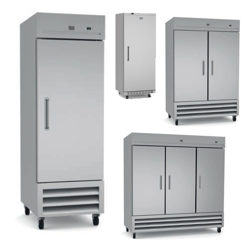 Refrigerator - stainless solid door - Kelvinator
