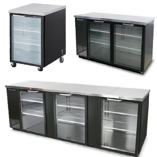 Back bar glass door- Blue Air