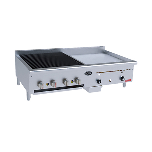 Charbroiler - heavy duty-combination-griddle-Royal
