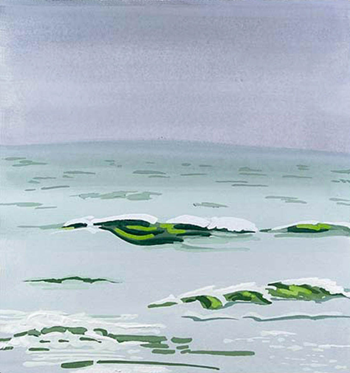 gouache | Sea and Mist