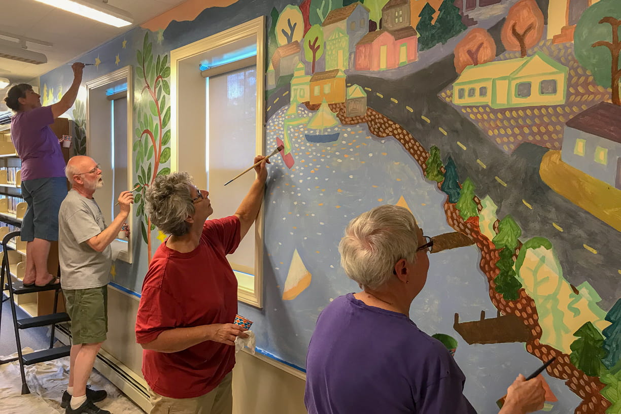 Creative Arts mural in Harrison