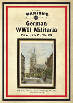 MANION'S GERMAN WWII MILITARIA PRICE GUIDE 20072008