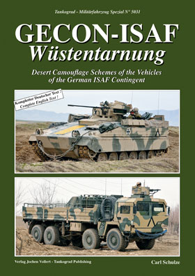Tankograd 5031 GECON-ISAF Wustentarnung Desert Camouflage of the Vehicles of the German ISAF Contingent