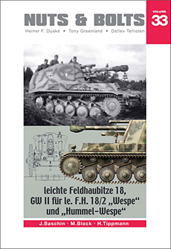 NUTS & BOLTS 33 LEICHTE FELDHAUBITZE 18, GW II FUR LE. F.H. 18/2 