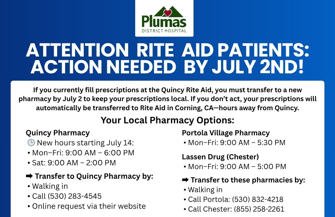 Attention Rite Aid Patients: Action Needed by July 2nd!
