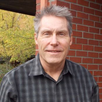 Dr. John Foley in front of Plumas District Hospital