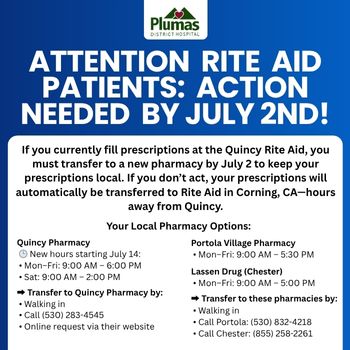 Attention Rite Aid Patients: Action Needed By July 2nd! 
