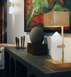 The front of the 2nd floor showcases furniture and lighting by Kelly Wearstler along with PRIMITIVEs one-of-a-kind treasures and original artwork