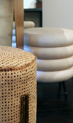 The front of the 2nd floor showcases furniture and lighting by Kelly Wearstler along with PRIMITIVEs one-of-a-kind treasures and original artwork