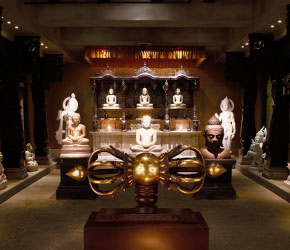 A view looking into our Buddha Room