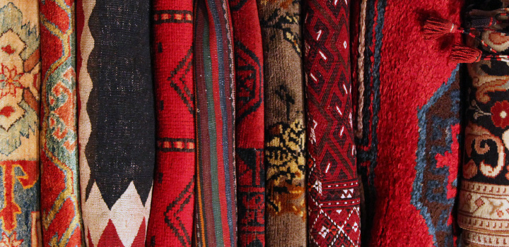 Chicago based custom rug design and tribal textile repurposing and upholstery services