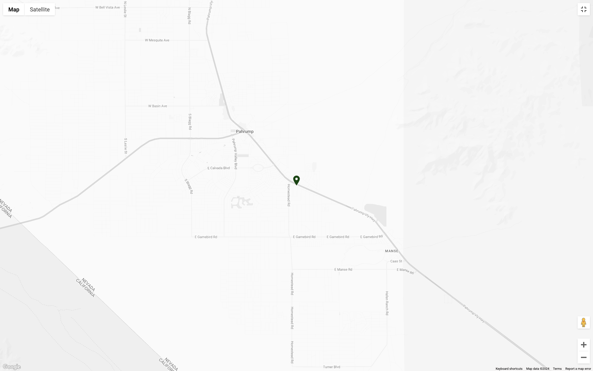 Pahrump Location Map Image