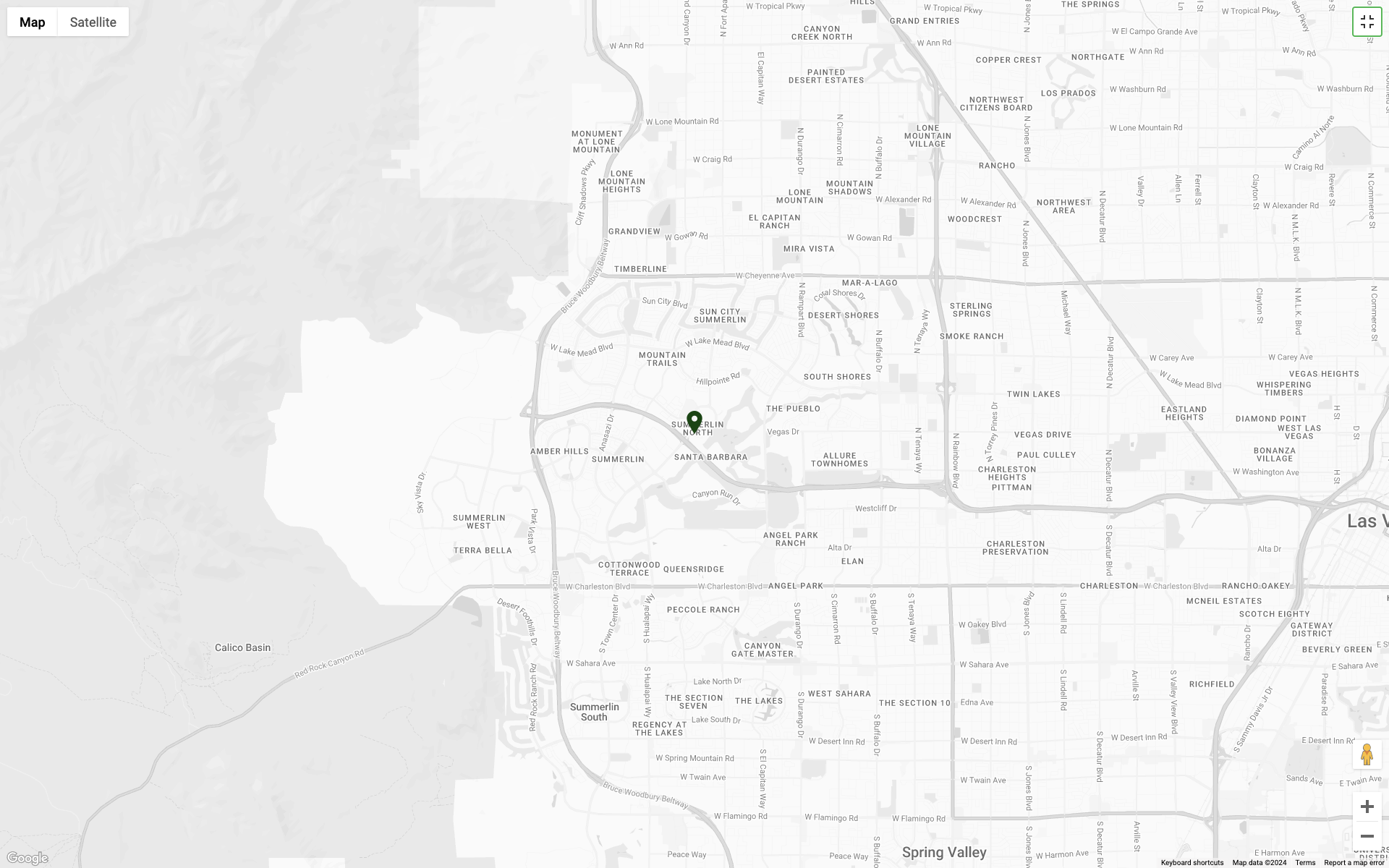 Summerlin Location Map Image