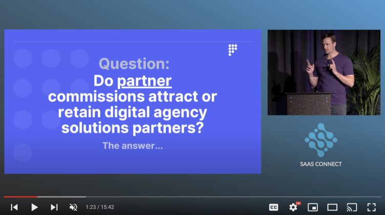 Do partner commissions attract or retain digital agency solutions partners?