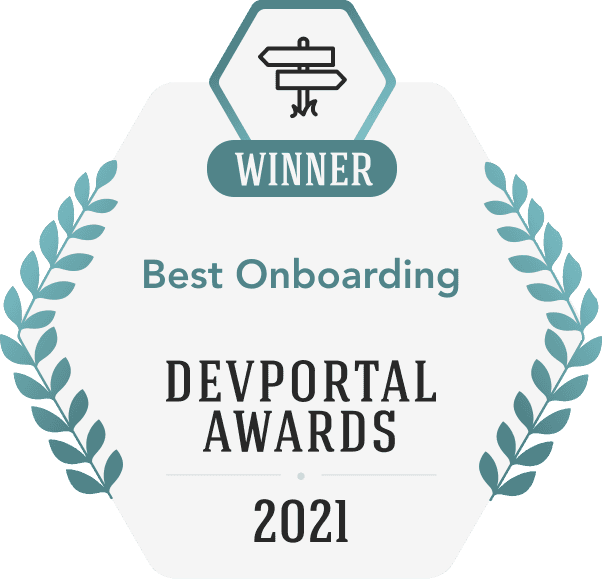 Best Onboarding - DevPortal Awards 2021