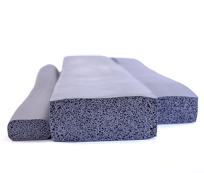 5309 - Flame Retardant Closed Cell Silicone Sponge Extruded, Compression Deflection, 9-13