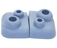 7329-BMS - Closed Cell Silicone Sponge Molded Elastomer - Compression Deflection, 6-12